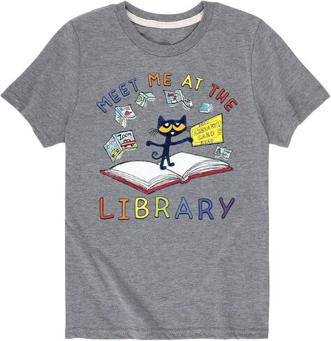 Instant Message - Meet Me At The Library - Boys Short Sleeve Tee in Kuwait