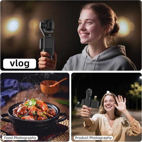 Magnetic Selfie Light for DJI Osmo Pocket 3 Light Creator Combo | Rechargeable Mini LED, 3 Color Modes, Brightness Adjustable, For Vlog Recording, Makeup, TikTok in Kuwait