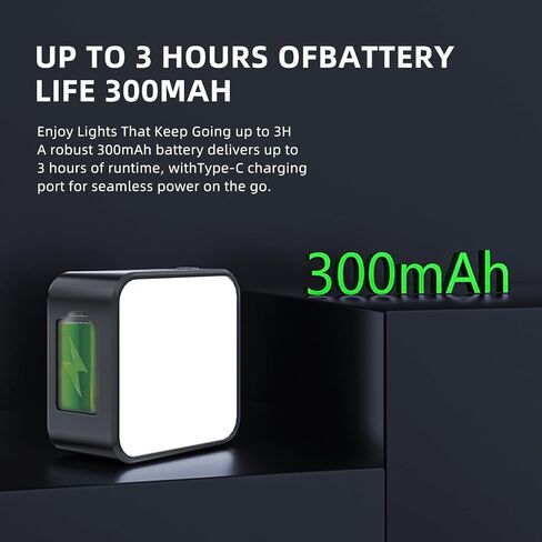 Magnetic Selfie Light for DJI Osmo Pocket 3 Light Creator Combo | Rechargeable Mini LED, 3 Color Modes, Brightness Adjustable, For Vlog Recording, Makeup, TikTok in Kuwait
