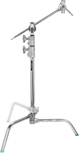 Flashpoint 20" Quick Sliding Leg C-Stand Kit with 2.5" Grip Head & 20" Grip Arm (Chrome) in Kuwait
