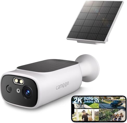 5G WiFi Security Cameras Wireless Outdoor, Camera for Home Security | AI Motion Detection, Color Night Vision, SD Card/Cloud Storage, Waterproof, Work with Alexa/Google Home in Kuwait