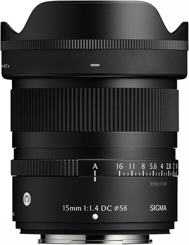 Sigma 15mm f/1.4 DC Contemporary Lens for Fujifilm X | F1.4 aperture with 225g body and stepping motor for landscapes, street photography and video in Kuwait