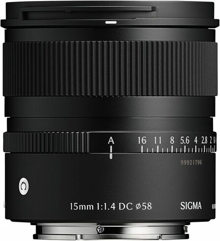 Sigma 15mm f/1.4 DC Contemporary Lens for Fujifilm X | F1.4 aperture with 225g body and stepping motor for landscapes, street photography and video in Kuwait