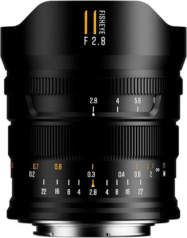 Brightin Star 11mm F2.8 II Fisheye Lens for Sony E Mount, 182° Full Frame Manual Focus Mirrorless Camera Lens for A7 III A7R IV A7C A7S III A1 A7 IV A9 II in Kuwait