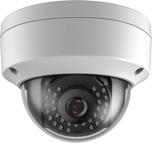 Real HD 5MP Full Color Night Vision Dome TVI CCTV Security Camera with Visible White LED Lights, 65ft Night Vision, 2.8mm Wide Viewing Angle, Outdoor, Full Metal, ONLY Compatible with 5MP and 8MP DVR in Kuwait