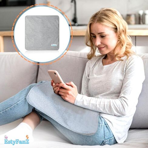 Gray Faraday Blanket - EMF Blocker for Home, 18 x 18 Inches, Comfy Radiation Protection While Using Your Laptop and Phone, Ideal Against Cell Signal, WiFi, Bluetooth, RF and Unwanted Signals in Kuwait