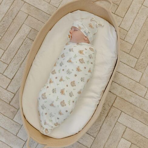 Copper Pearl Swaddle Blankets for Newborns | Soft Stretchy Receiving Blankets for Boys and Girls | Large 46 x 46 Inch Baby Blankets | Lightweight and Breathable Swaddles | Wilder in Kuwait