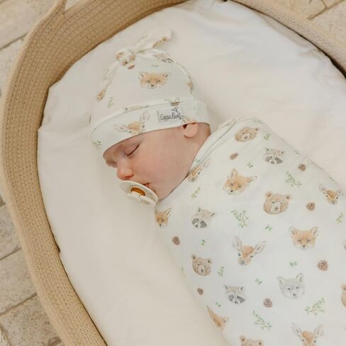 Copper Pearl Swaddle Blankets for Newborns | Soft Stretchy Receiving Blankets for Boys and Girls | Large 46 x 46 Inch Baby Blankets | Lightweight and Breathable Swaddles | Wilder in Kuwait