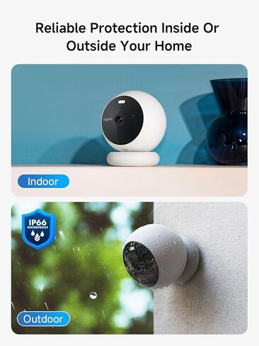 Noorio 2K Security Cameras Wireless Outdoor Magnetic, Color Night Vision | Cameras for Home Security, AI Detection, 2.4G WiFi Security Camera Outdoor/Indoor, 32G Local Storage, 2-Way Talk, B210-SE in Kuwait