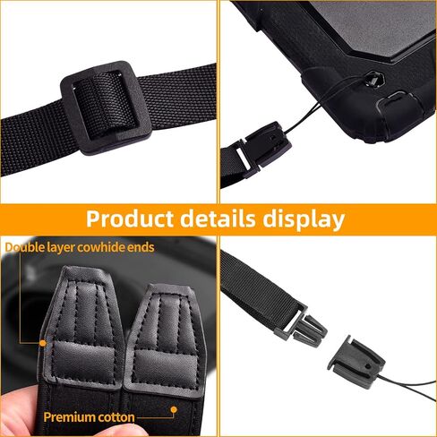 FIEIL 2 Pank Universal Neoprene Neck Shoulder Strap Soft Camera Strap with Anti Slip Material for Video Camcorder, Binoculars, and Nikon/Canon/Sony/Minolta/Panasonic/SLR/DSLR Digital Cameras in Kuwait
