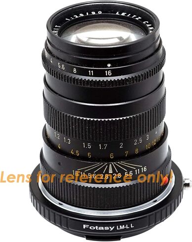 Fotasy Leica M Mount Lens to L Adapter, Copper, LM Lens Adapter to L Mount, Compatible with Panasonic S1 S1H S1R S4 S5 Leica SL SL2 TL2 TL Leica T Sigma fp fp L Mirrorless Camera in Kuwait