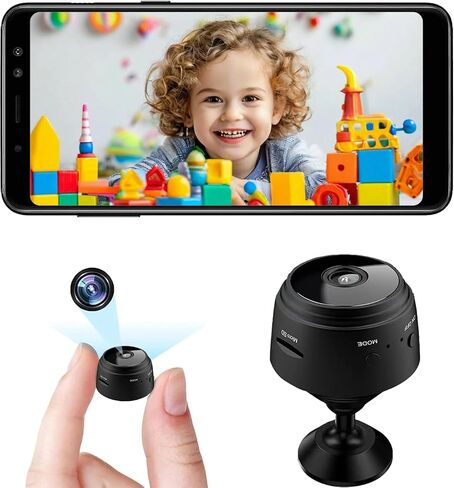 senri Mini Security Camera, 1080P HD WiFi Home Indoor Outdoor Camera for Baby/Pet/Nanny, IP Camera Remote Viewing for Security with iOS,Android Phone APP(Video Only) in Kuwait