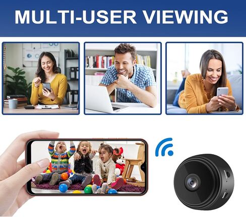senri Mini Security Camera, 1080P HD WiFi Home Indoor Outdoor Camera for Baby/Pet/Nanny, IP Camera Remote Viewing for Security with iOS,Android Phone APP(Video Only) in Kuwait
