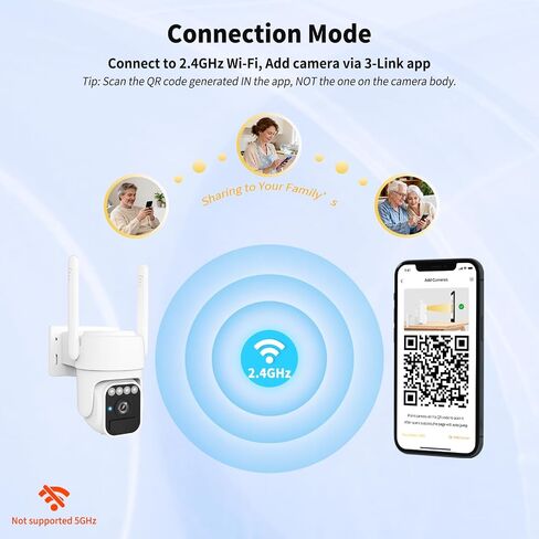 WY-LINK 360° Wi-Fi Home Solar Security Cameras Wireless Outdoor 2 Packs | 5200mAh battery with solar panel,IP65 weatherproof,color night vision,motion detection tracking,2.4G Wi-Fi only,pan/tilt in Kuwait