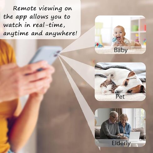 2026 Upgraded Camera Charger with WiFi Wireless Charger, 4K Security Camera Wireless Outlet Charger 160 Wide View & Remote App View (2.4GHz Nanny Cam for Home Indoor) in Kuwait