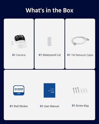 ANNKE 6MP PoE Security Camera Outdoor with Dual-Lens, 180° Filed of View | Color Night Vision, AI Person/Vehicle Detection, Two-Way Talk, Built-in SD Card Slot, FCD600 IP Surveillance Cam in Kuwait