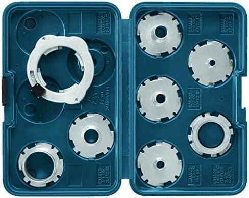 Bosch 8-Piece Router Template Guide Set RA1128 & RA1151 Router Subbase Centering Pin and Cone in Kuwait