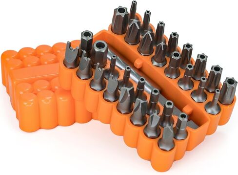 Mutt Tools 33pc Security Bit Set Torx Hex Spanner Tri Wing Tamperproof Bits | 33 Piece, Torx Hex Spanner, Tamperproof, Chrome Vanadium, Storage Case in Kuwait