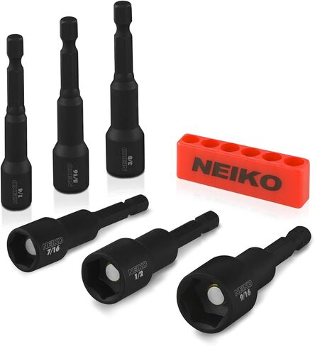 NEIKO 10048A Security Bit Set 100-Piece Set Cr-V Steel 1/4-inch Adapters Phillips Slotted Hex Torx Star Tamperproof Pozi Square Spanner Torque Tri-Wing Clutch Spline Wing Nut, Security Torx Bit Set in Kuwait