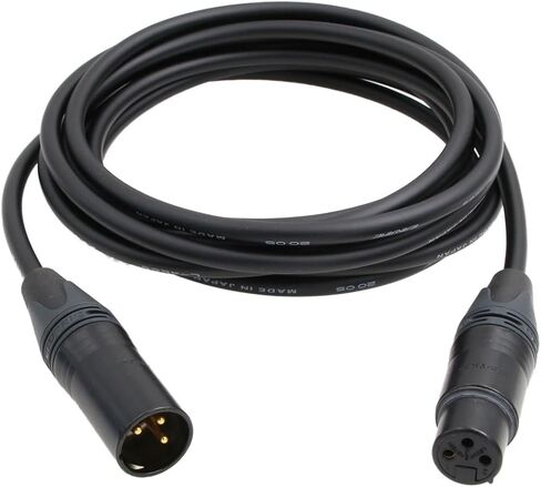 24V XLR 3 Pin Male Female Power Supply Extension Cable for Block Battery to ARRI RED Canon Sony Camera 2m in Kuwait