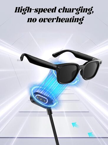 [2 Pack] for Rokid Glasses/AI Glasses Charging Cable, 3-Layer Safe Charging Protection, Ultra-Soft Flexible Cable, Safe Material(Not for Rokid Ar Glasses),Black in Kuwait
