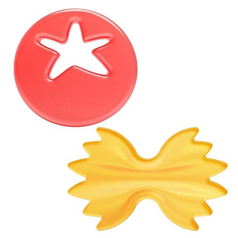 Dr. Brown's Aqua Cool Water-Filled Baby Teether, 2-Pack - Pasta/Tomato, 3m+ | Cooling Teether Toy for Babies, Soothes Sore Gums, Fun Pasta and Tomato Shapes, BPA-Free in Kuwait