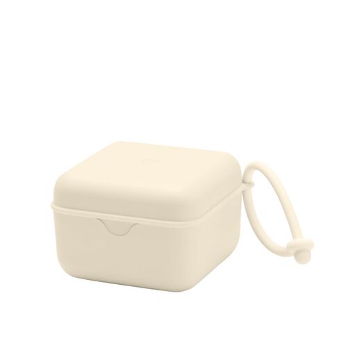 BIBS Pacifier Box with Loop for Storing & Carrying Soothers | 100% BPA Free Material | Designed & Made in Denmark | Iron | Holds Up to 3 Pacifiers | Steriliser Case | BPA-Free Food-Grade Material | Easy Access in Kuwait