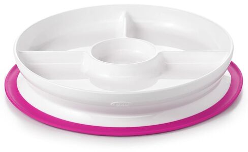 OXO Tot Stick & Stay Suction Divided Plate - Lilac in Kuwait