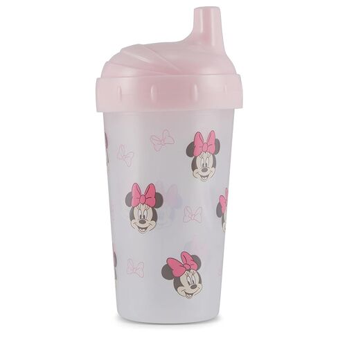 Disney Toddler Sippy Cups for Girls | 10 Ounce Minnie Mouse Sippy Cup Pack of Two with Straw and Lid | Durable Blue Leak Proof Travel Water Bottle for Toddlers in Kuwait