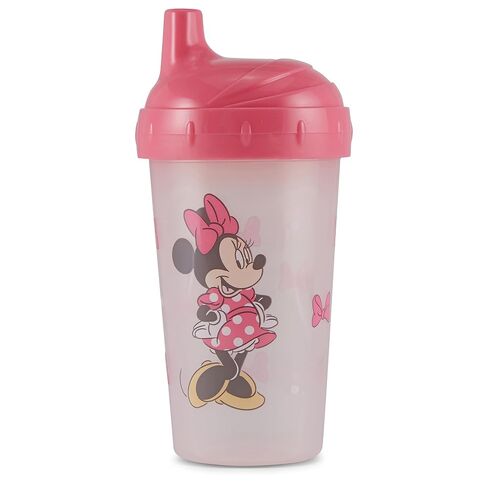 Disney Toddler Sippy Cups for Girls | 10 Ounce Minnie Mouse Sippy Cup Pack of Two with Straw and Lid | Durable Blue Leak Proof Travel Water Bottle for Toddlers in Kuwait