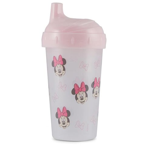 Disney Toddler Sippy Cups for Girls | 10 Ounce Minnie Mouse Sippy Cup Pack of Two with Straw and Lid | Durable Blue Leak Proof Travel Water Bottle for Toddlers in Kuwait