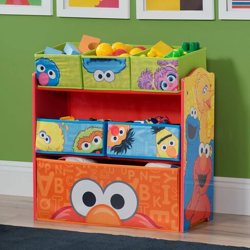 Sesame Street 6 Bin Design and Store Toy Organizer by Delta Children in Kuwait