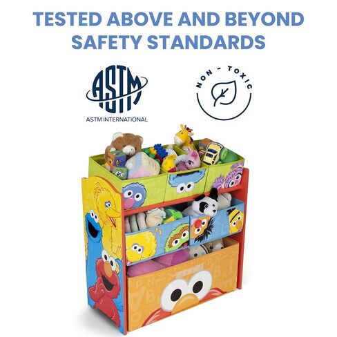 Sesame Street 6 Bin Design and Store Toy Organizer by Delta Children in Kuwait