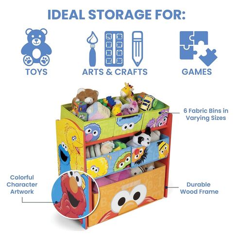 Sesame Street 6 Bin Design and Store Toy Organizer by Delta Children in Kuwait