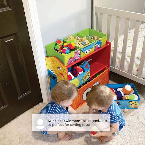 Sesame Street 6 Bin Design and Store Toy Organizer by Delta Children in Kuwait
