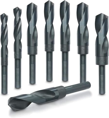 Hiltex 10005 HSS Silver and Deming Industrial Drill Bit Set (8 Pieces), 1/2" (1) in Kuwait
