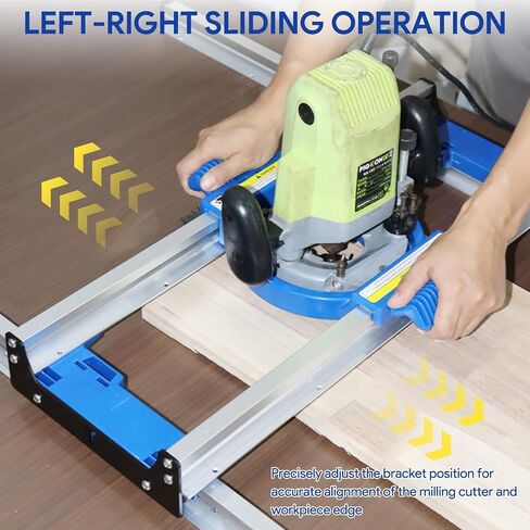 50 Inch Benchtop Board Slab Flattening Jig, Adjustable Router Sled | Durable Tabletop Tool with Precise Rail and Low-Friction Slide for Wooden Slabs, End-Grain Boards and Resin Projects in Kuwait