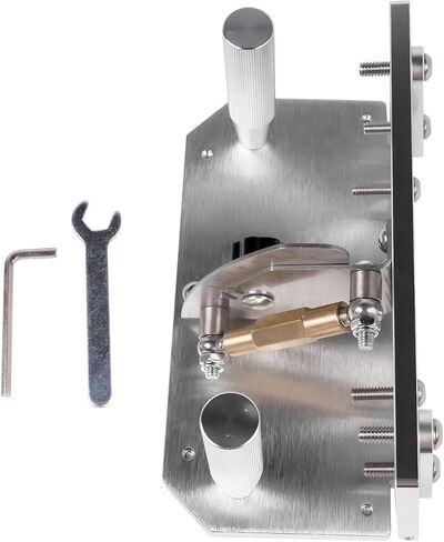 Belt Grinder Knife Jig - 7-3/4" Long Sharpening Locator with Adjustable Angle (-5° to 25°), Dual Press Plates, Knife Making Angle Grind Guide for Belt Sander Machine in Kuwait