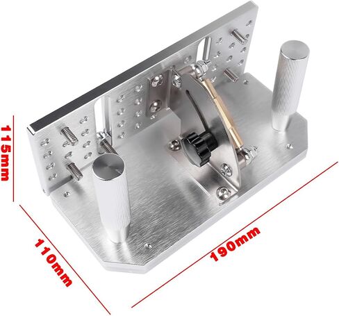 Belt Grinder Knife Jig - 7-3/4" Long Sharpening Locator with Adjustable Angle (-5° to 25°), Dual Press Plates, Knife Making Angle Grind Guide for Belt Sander Machine in Kuwait