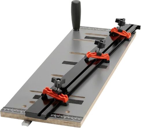 O'SKOOL Table Saw Taper Jig with Plastic Hold Down Clamps and Aluminum Fence | Table Saw Taper Sled for Straight-Line Ripping and Tapered Table and Chair Legs in Kuwait