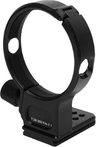 VINGVO Lens Collar Tripod Mount, 74mm Tripod Collar Mount with Standard 1/4in 3/8in Threaded Holes, for T28 300mm F4 7.1 Lens in Kuwait