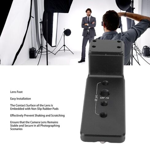 Gugxiom Lens Foot Replacement for Sony FE 400-800mm F6.3-8 G OSS, Arca - Swiss Compatible Tripod Collar Foot Base with 1/4" & 3/8" Mounting Threads, CNC Aluminum Lens Supp in Kuwait