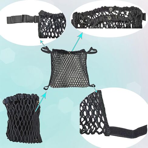 Additional Storage Space for Baby Strollers wheelchairs pet Strollers Universal mesh Storage Bag Suitable for Storing Diapers Baby Bottles and Carrying Items Outdoors in Kuwait