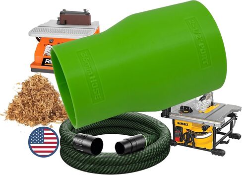 27mm Adapter for 2-1/2" Dust Collection Ports - For Festool Hoses (Black) in Kuwait