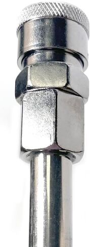 Reciprocating Machine Extension Rod 9.7" Air Quick Connectors | Replacement for KlicLok 304 Stainless Steel 9.7" Air Quick Connect Rod with Smooth Finish and Dual Pneumatic Couplings in Kuwait