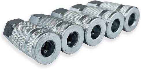 5 ARO Style Push Sleeve 1/4" NPT Female Couplers for Shop Air Line Hose Tools by TYK Industries in Kuwait