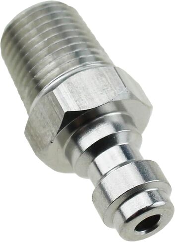 TAODAN 8mm Quick Disconnect Plug Adapter Stainless Steel 1/8 inch NPT Male Paintball Fitting with Sealing O Ring Compatible with PCP Airsoft and Paintball in Kuwait
