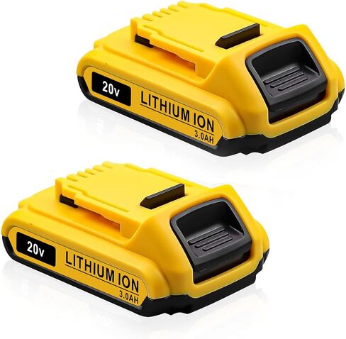 DCB203-2 3Ah 2Pack 20V Battery Replace for Dewalt 20V MAX Battery 20Volt Lithium-ion Battery DCB200 DCB201 DCB205 DCV580 DCB180 Compatible with Dewalt 20V Cordless Tools in Kuwait