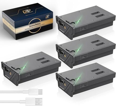 6000mAh Rechargeable Lithium Battery Pack for Reveal Trail Camera - Compatible with X, XB, SK, X Pro, Pro 3.0, X Gen 2.0/3.0 Hunting Accessories (4-Pack, USB-C Fast Charging) in Kuwait
