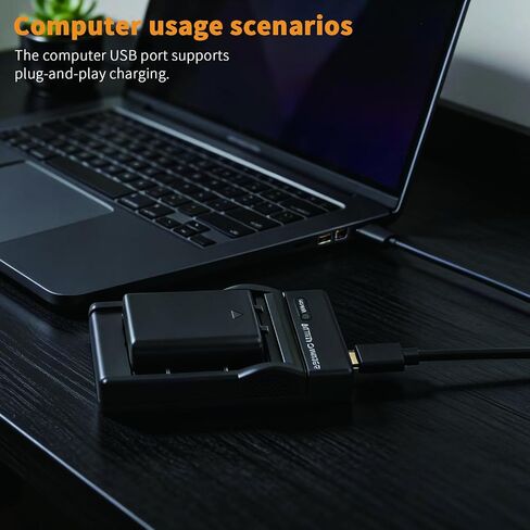 NP-W126 NP-W126S Single Slot USB Battery Charger with LED Indicator, Compatible with Fujifilm X100VI X100V X-T50 X-T5 X-T4 X-M5 X-E5 X-S20 X-T30 II X-T30 X-S10 X-E4 X-T3 X-T2 X-T20 X-Pro3 & More in Kuwait